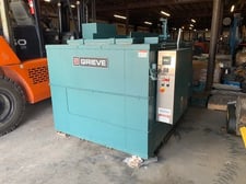 36" width x 36" H x 36" D Grieve #LA-850, top loading 850° preheat oven, like new, 460 V.