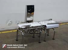 Ishida #DACSGNRE060A23/SSMB, left to right, Stainless Steel, belt checkweigher, 1-240 items per minute, up to