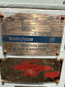 600 HP 595 RPM Westinghouse, Frame H6810Z, weather protected enclosure type 1, BB, rebuilt, 2300 Volts
