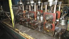 2" x .135" Addison Machine #AM-2250-U / Elva Solid State welder tube mill line, 30-150 FPM, (2) 50 HP DC