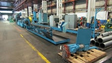 2" x .083" AEF complete tube mill, w/Kent Floop & Alpha cut-off, 2.5" shaft diameter, tooling, universal