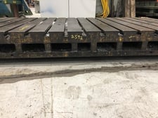 Bolster Plate: 96" x 48" x 9", T-slotted bolster plate, good condition