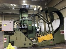 10000 lb. Air Feeds Inc. #C100, coil cradle straightener, 60" outside dimension, 18" width, 1996