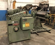 10000 lb. Littell #90-36, coil reel & straightener, 32" x .080", 60" outside dimension, 20"-24" ID