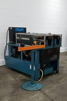 3" Eagle #EE-2000, double head vise & ram type tube end former, Allen Bradley PLC