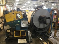 15000 lb. Perfecto decoiler RS10-248 & straightener line 38-18-5, 18" x .187", 1976