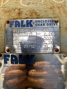 1500 HP @ 1750 RPM, Falk #2110GHB1, 2.20 :1 ratio, used