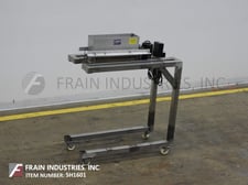 CMC #Siv-O-Topper-18"-DI-T-S, Stainless Steel roller topper, with 18" W x 5" L x 9" D trough with side wall