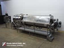 Lyco #48" OD, Blancher, all Stainless Steel, rotary drum blancher & mobile drum dryer, built in CIP system