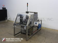 Delkor #TFM-1201, automatic, single head, tray former, up to 55 cycles/minute, 2 suction cup reciprocating
