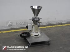 Fryma #MZ-80/A, Stainless Steel, toothed colloid mill, 100-1000 liters/hr., for