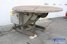 6000 lb. Aronson #HD60A, welding positioner, 96" tbl diameter, power tilt, adj legs, 2HP, #66510