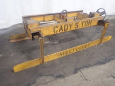 10000 lb. Cady #SL101658, 96" x14-48" adjustable sheet lifter, manual expansion, #11459