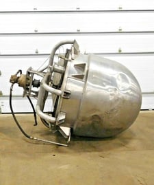 600 gallon Stainless Steel insulated mixing kettle with agitator, 304 Stainless Steel, 65" x 62" bowl, 6"
