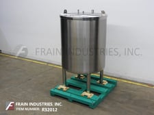 500 gallon 304 Stainless Steel, single wall tank, 50" ID x 66" deep with a 60" straight wall, 1/2 flip up