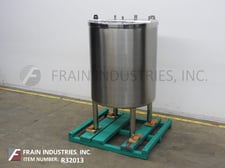 500 gallon 304 Stainless Steel, single wall tank, 50" ID x 66" deep with a 60" straight wall, 1/2 flip up
