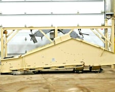 9' Joest #750/-x3800, vibratory screener with springs & stand, 1.6 KW, 9' screener bed, 2011 (2 available)