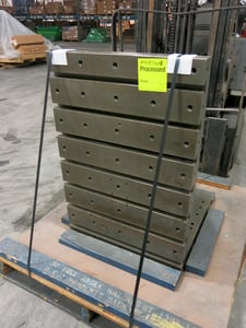 24.5" width x 36" H Precision Angle Plate, T-Slots, drilled/tapped, excellent, (2 available) pair