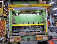 600 Ton, Pacific #600-D10-54,  hydraulic press, 18" ram stroke, 36" open height, 18" closed height, 25"