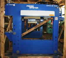 50 Ton, Press Master #HFBP-50/12MWH, 12" stroke, 12 ton broach & moveable workhead, #150188