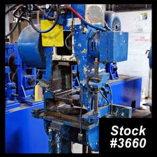 25 Ton, Tishken #COT-8A, tilting cut-off press, 2" stroke