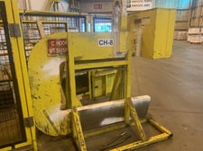 30000 lb. Pro-eco #40-65-72, coil lifting " C" hook, 60" width, 28" height, stand, S/N 1409