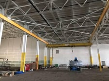 10 Ton, R & M, double girder underhung/underslung overhead bridge crane, 17' span, 62' rail length, 20' lift