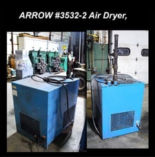 111 scfm, Arrow #3532-2, air dryer, 1.5 HP, R-22 refrigerant, 2" NPT inlet & outlet