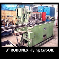 Robonex #ART-1600 Flying Tube cut-off press, 3" 76.2mm, air brakes, manual expansion, 11 coil keepers