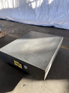 24" x 48" x 3" Black Granite Surface Plate w/ stand