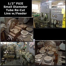 Fuji #L-35 Tube Recut Line with Feeder, 1/2" (12.7mm), hydraulic clamp & tool operation