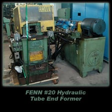 Fenn #20 Hydraulic Tube End Former with automatic water cooled oil cooler, foot pedal operation (3 available)