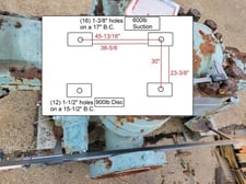 3050 GPM @ 2600' TDH, Ingersoll-Rand, 8" HMTA, 3 STG, 4300 RPM, #CUP-236