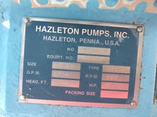 2704 GPM @ 102' TDH, Hazelton #CSE-A, 890 RPM, #CUP-665 (3 available)