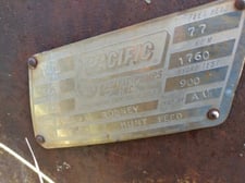 55 GPM @ 77' TDH, Pacific, 1-1/4" L SVC (P8181), 1760 RPM, #CUP-438