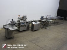 Cozzoli #RFPC, complete, automatic, all Stainless teel, liquid fill, plug, capacity and label line, Allen