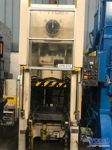 110 Ton, Amada #TF110-EX, press, 6" stroke, 20" Shut Height, 4" ram adj., 35-65 SPM, #72665