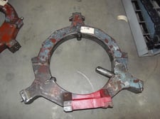 Steady Rest, 27" dia. thru hole, 13"-21.5" part capacity, 13.5" W of base, 19" centerline height