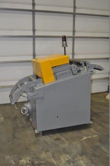 18" x .125" American Steel Line, straightener, 9-roll, entry & exit pinch rolls, variable speed frequency