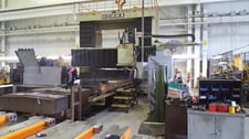 Homma #HB-22/40-PM10, gantry mill, 86" x 160" table, CAT 50, Fanuc 10m Model A, Pendant Switch Box, 1988