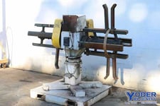 4000 lb. Egan #M4024, double end coil reel, 24" width, 14"-20" ID, 60" outside dimensions, 360 deg rotation