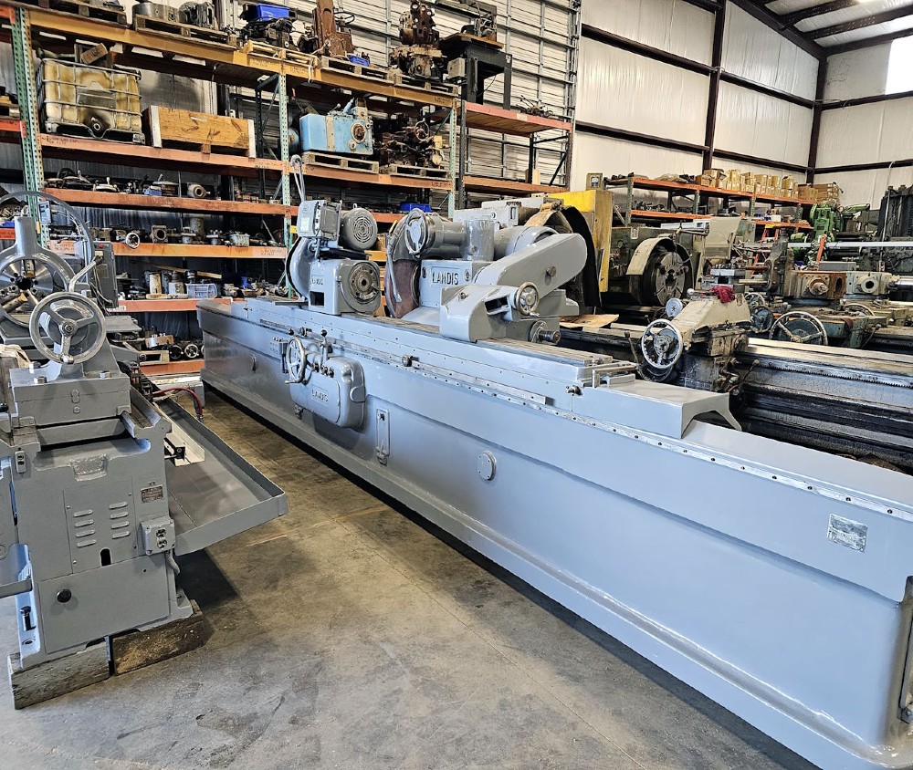 14" x 120" Landis #CH, Plain Cylindrical Grinder, 30" grinding wheel, 15 HP, dresser