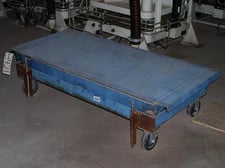 500 lb. Scissor lift table, without cart, 54" x 24-1/16" table