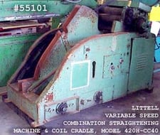 4000 lb. Littell #420H, combination cradle/straightener, S/N 63451-57