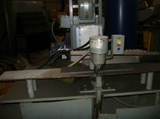 5 Ton, Whitney #730-000, Single End Hydraulic Punch, 10 HP, mounted on stand with tooling rack, S/N