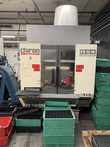 Chiron #FZ-12W Magnum, 12 automatic tool changer, 21" X, 12" Y, 16" Z, 10500 RPM, #40, GE Fanuc 21M, 1998