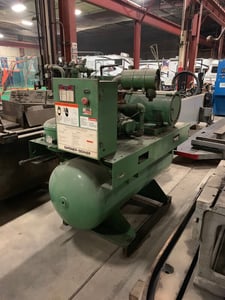 30 HP Gardner Denver #EJBRGB-ABCAB9C, Electra-Screw Compressor,air-cooled,tank mounted, 100 psi, 70,574