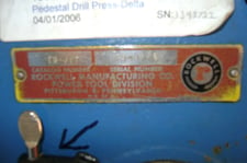 Image for 15" Delta Rockwell #15-017, floor model drill press, S/N 1343722