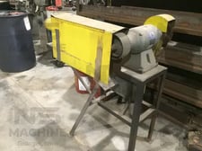 10" Baldor, double end belt grinder, 60.5" belt length, 2.5" belt width, 1.5 HP, 208-230/460 V.