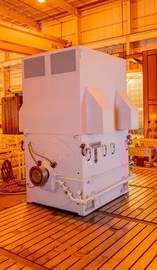 5700 KW, 1500 RPM, Ideal, 7125 KVA, SAB, 3300 Volts, ODP/WPII, new, oil jack, Natural gas resistor, 50 Hz